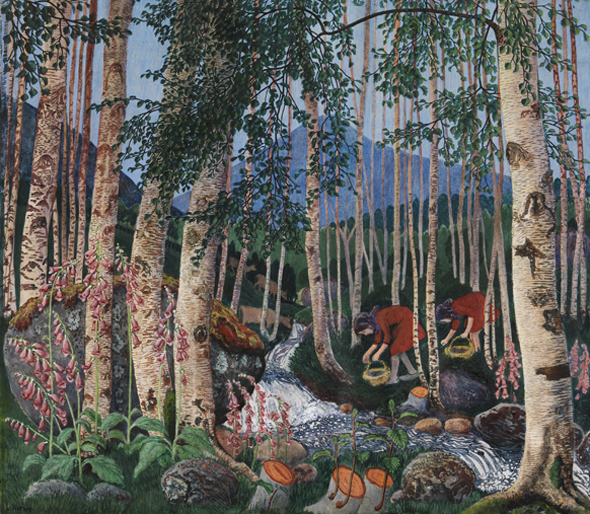 Foxgloves by Nikolai Astrup. Picture: Dulwich Picture Gallery